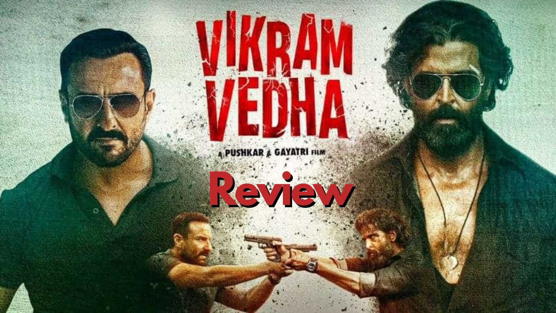 Vikram Vedha Movie Review: Hrithik Roshan and Saif Ali Khan's fiery combo makes way for a menacing Jugalbandi